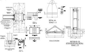 Ramp with handrail section details is given in this AutoCAD DWG file ...