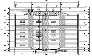 Sculpture section and structure details for church dwg file - Cadbull