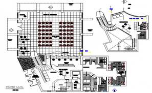 Front and back elevation details of national bank dwg file - Cadbull