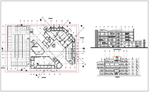 Government office building structure detail 2d view CAD block autocad ...