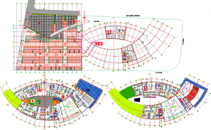 Landscaping details with car parking plot of super market dwg file ...