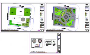 Sitting design of public park specified in this AutoCAD drawing file ...