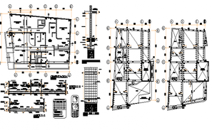 Staircase section and construction details with slab cad construction ...