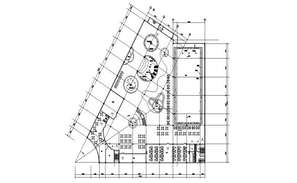 30x52m plot AutoCAD drawing with dimension - Cadbull