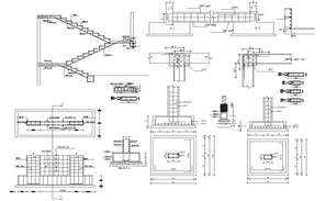 Staircase design drawing dwg file - Cadbull