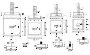 Roof to column section detail dwg file - Cadbull