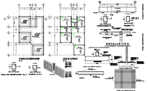 Column and beam detail dwg file - Cadbull