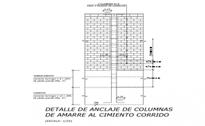 Column, brick wall and construction details of commercial building dwg ...