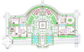 2D CAD Drawing Presentation Plan Of Plotting Design AutoCAD File - Cadbull