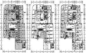 Vocational centre building elevation in dwg file. - Cadbull