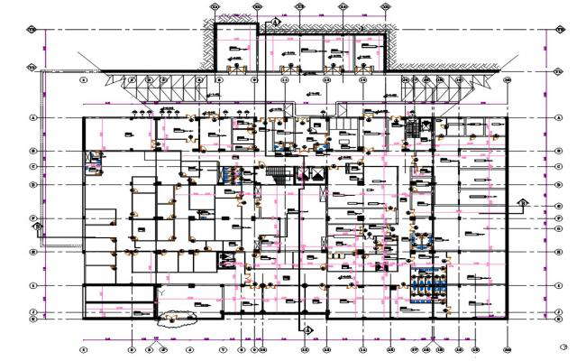 Two Floor Elevations Of Commercial Building Design CAD File - Cadbull