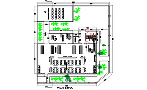 2d Commercial Shop Building Elevation Design - Cadbull