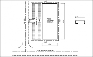 Third and fourth floor plan with view of commercial building view dwg ...