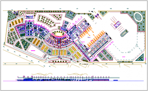 One story administrative building auto-cad details dwg file - Cadbull