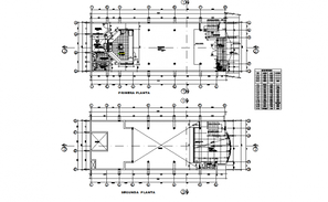 Multi-story shopping center floor plan details dwg file - Cadbull