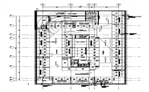 Shopping centre working drawing in dwg file. - Cadbull