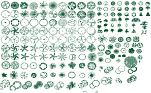 Vegetation dwg blocks - Cadbull