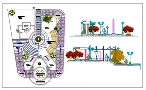 Cyclone mesh details of garden perimeter fence dwg file - Cadbull