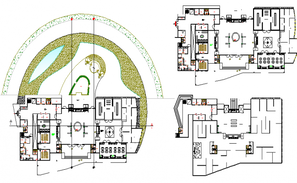 Cross section mall plan dwg file - Cadbull