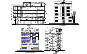 Corporate office plan with architectural design dwg file - Cadbull