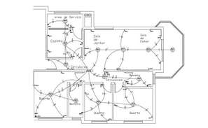 Electrical installation with its symbol for school in auto cad - Cadbull