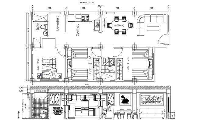 Housing Master Plan Design AutoCAD Drawing - Cadbull