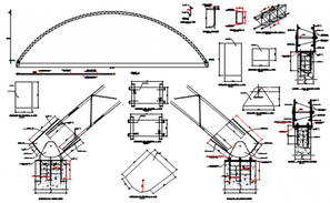 Metal truss structural detail dwg file - Cadbull