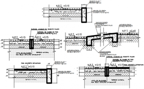 Construction view of slab reinforcement detail with section view for ...