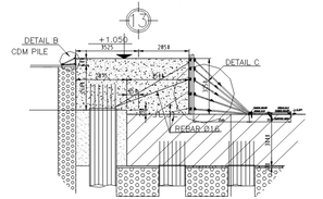 Plan and section stair plan detail dwg file - Cadbull