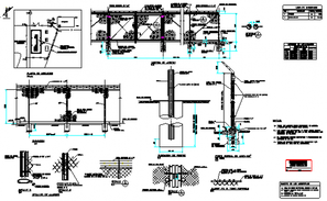 Retaining wall of filled blocks and reinforced steel design drawing ...