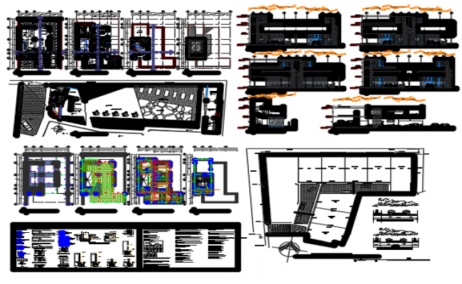 Office Building Project With DWG File Cadbull