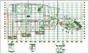 The commercial office building ground floor plan detail presented in ...