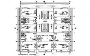 Floor plan and exterior elevation of a bungalow dwg file - Cadbull