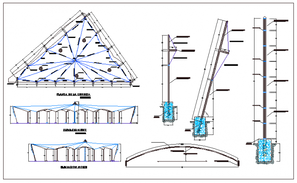 Fence detail drawing design - Cadbull