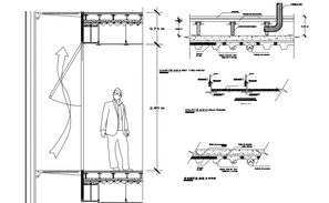 Stair elevation detail dwg file - Cadbull