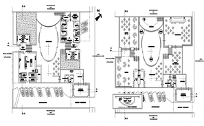 Club House Building Plan Drawing DWG File - Cadbull