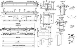 Metallic structure detail elevation layout 2d view autocad file - Cadbull