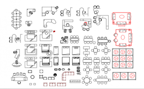 Cad Blocks Furniture Drawing - Cadbull