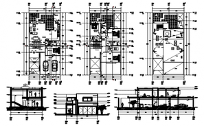 8x15 Meter 5 BHK House Plan AutoCAD File - Cadbull