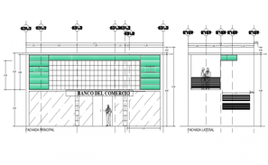 Classic house main elevation and floor plan cad drawing details dwg ...