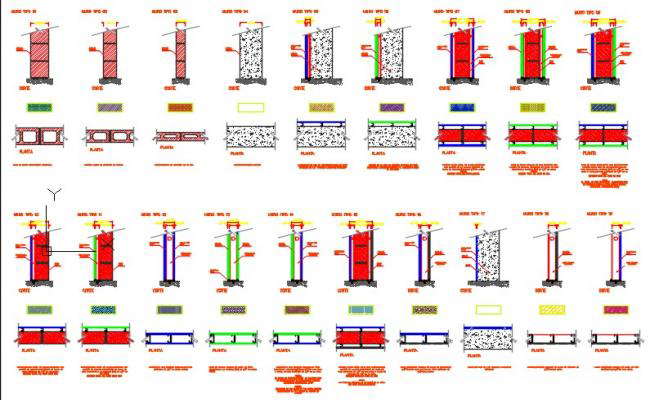 Wall Construction Detail Dwg File Cadbull – NBKomputer