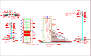 Door detail 2d plan autocad file - Cadbull