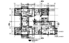 Plan and sectional view with the different ceiling area and view dwg ...