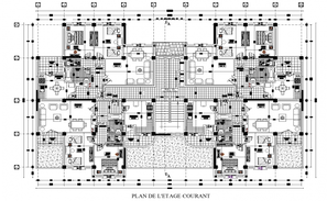 Flat and apartment detail dwg file - Cadbull