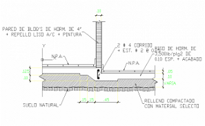 Plan and section detail dwg file - Cadbull