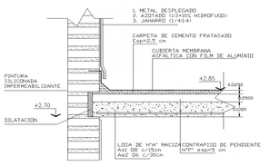 Roof plan and section detail dwg file - Cadbull