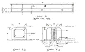 Detail of wall common check point at low heights plan dwg file. - Cadbull