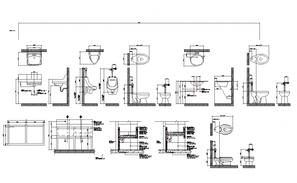 Bathroom block autocad files - Cadbull