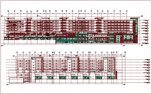 Gram panchayat elevation and section detail dwg file Cadbull