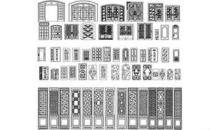 Dynamic wooden railing cad drawing details dwg file - Cadbull